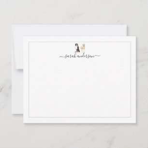 Tarjeta Pequeña Perro de montaña bernés Golden Doodle Border