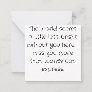 Tarjeta Pequeña Perro, te extraño