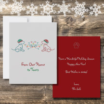 Perros jugando con Navidades Fiesta de luces