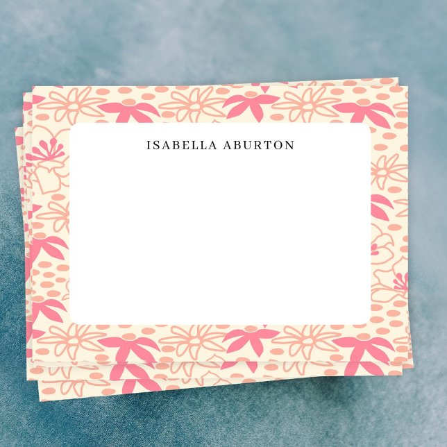 Tarjeta Pequeña Personal Floral Alegre (Subido por el creador)