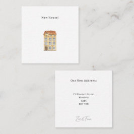 Tarjeta Pequeña Personalised New House Announcement Card.
