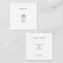 Personalised New House Announcement Card.