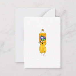 Tarjeta Pequeña Personaliza fantástica, soda naranja