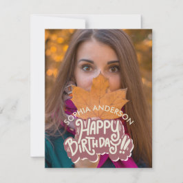 Tarjeta Pequeña Personalizable Feliz Cumpleaños