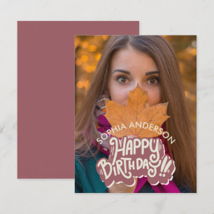 Tarjeta Pequeña Personalizable Feliz Cumpleaños