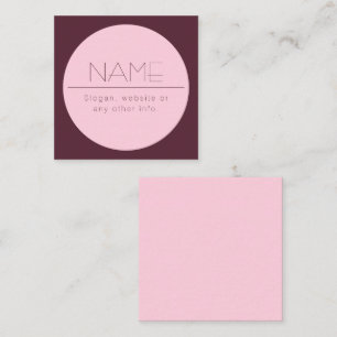 Tarjeta Pequeña Personalizable Texto moderno con borde
