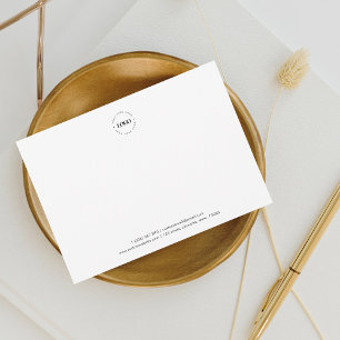 Tarjeta Pequeña Personalizado blanco de la compañía con logotipo d