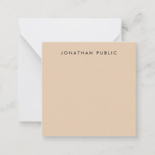 Tarjeta Pequeña Personalizado caligrafía monogramada elegante