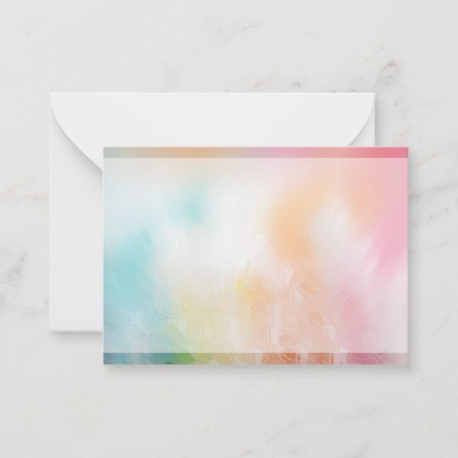 Tarjeta Pequeña Personalizado Colorful Abstract Blank Template Mod (Anverso)