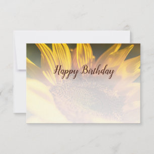 Tarjeta Pequeña Personalizado de girasol foto feliz cumpleaños
