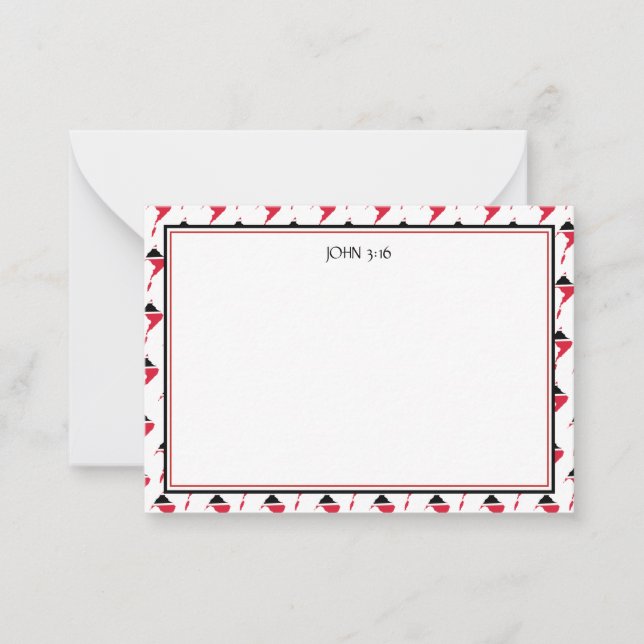 Tarjeta Pequeña PERSONALIZADO de las Escrituras Cristianas de TRIN (Anverso)