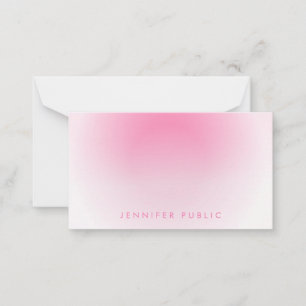 Tarjeta Pequeña Personalizado de monograma con guión manual person