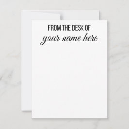 Tarjeta Pequeña Personalizado desde la mesa de Notecards