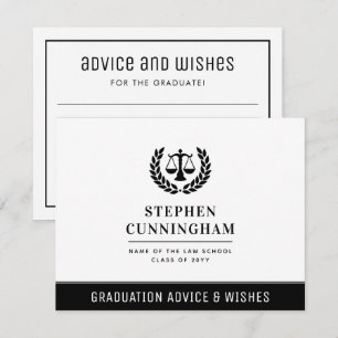 Tarjeta Pequeña Personalizado Deseos de Asesoramiento de Graduació