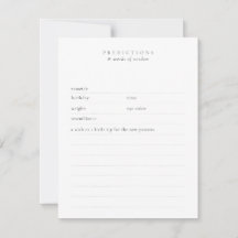 Personalizado Deseos y Predicciones para el Bebé M