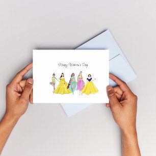 Tarjeta Pequeña personalizado, día de la mujer, feliz cumpleaños,