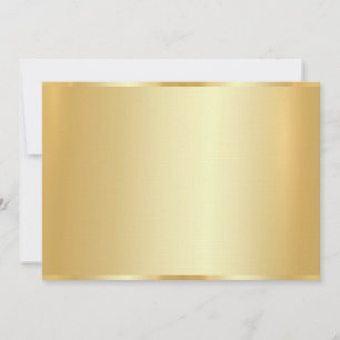 Tarjeta Pequeña Personalizado Elegant Faux Gold Blank Template Lux