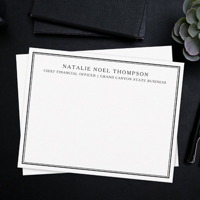 Tarjeta Pequeña Personalizado Estacionario de Monograma Personaliz (Subido por el creador)