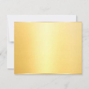 Tarjeta Pequeña Personalizado Faux Gold Elegant Blank Template Mod