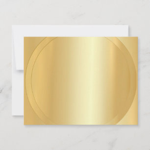 Tarjeta Pequeña Personalizado Faux Gold Modern Elegant Blank Templ