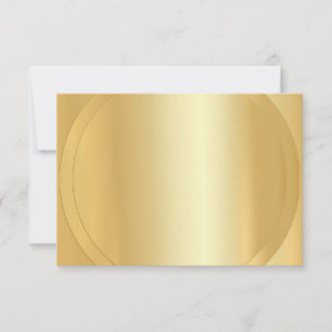 Tarjeta Pequeña Personalizado Faux Gold Trendy Modern Elegant Blan