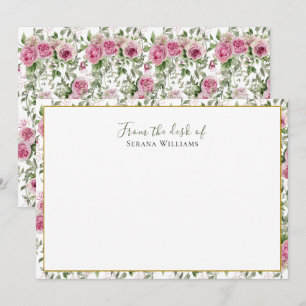 Tarjeta Pequeña Personalizado Flor Silvestre Vintage