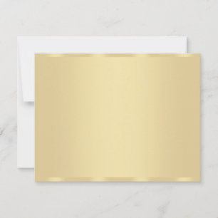 Tarjeta Pequeña Personalizado Gold Look Blank Template Moderno Ele