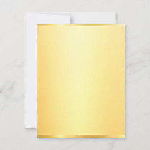 Tarjeta Pequeña Personalizado Gold Look Moderno Elegant Blank Temp