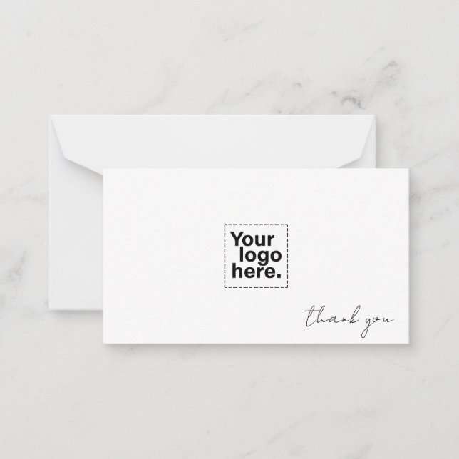 Tarjeta Pequeña Personalizado Gracias A La Promoción De Negocios M (Anverso)