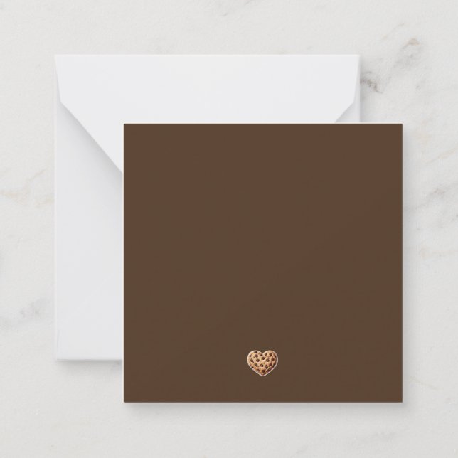Tarjeta Pequeña Personalizado Gracias diseño de corazones de galle (Reverso)