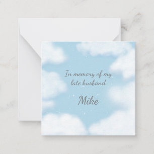 Tarjeta Pequeña personalizado gracioso: "Esposo mejor tarde que nu