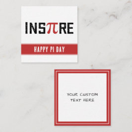 Tarjeta Pequeña Personalizado InsPire Pi Day | Feliz día de Pi