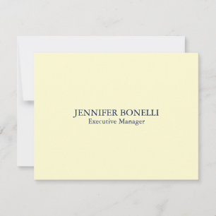 Tarjeta Pequeña Personalizado minimalista añade tu nombre color cr