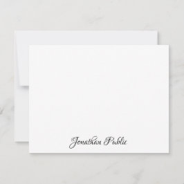 Tarjeta Pequeña Personalizado Moda guión manual Texto sencillo per