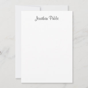 Tarjeta Pequeña Personalizado Nombre de script manuscrito Plantill