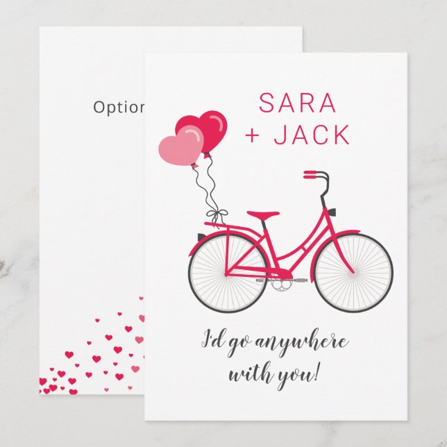 Tarjeta Pequeña Personalizado personalizado de San Valentín (Anverso / Reverso)