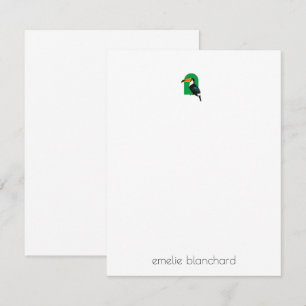 Tarjeta Pequeña Personalizado simple y tropical