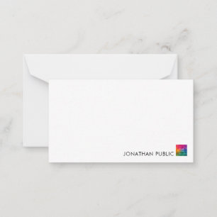 Tarjeta Pequeña Personalizado Su Nombre Empresa Logotipo Mínimo