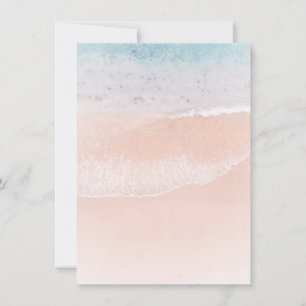 Tarjeta Pequeña Personalizado Template Beach Sand Sea Seaside Natu