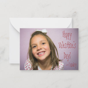 Tarjeta Pequeña Personalizado Valentine para niños con búsqueda de