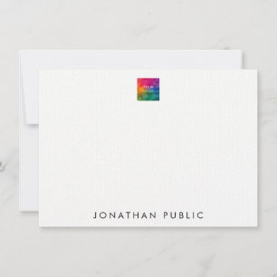 Tarjeta Pequeña Personalizar Cargue Su Propio Logotipo Aquí Papel