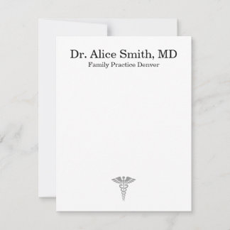 Tarjeta Pequeña Personalized Doctor Note Cards