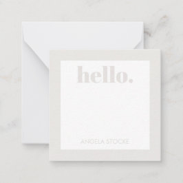 Tarjeta Pequeña Personalized Retro Flower