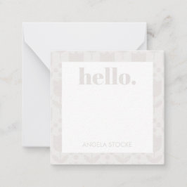 Tarjeta Pequeña Personalized Retro Flower