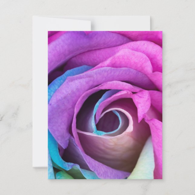 Tarjeta Pequeña Petales Rosas 6 (Anverso)