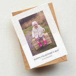 Tarjeta Pequeña Petite Hearts Photo Valentine