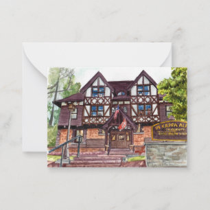 Tarjeta Pequeña Pi Kappa Alpha, Cornell University Postcard style