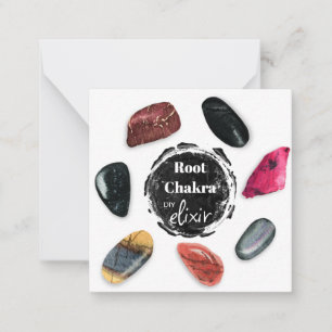 Tarjeta Pequeña *~* Piedras de Chakra Elixir AP64
