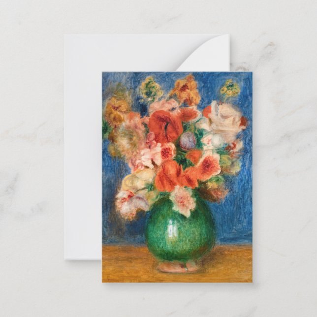Tarjeta Pequeña Pierre-Auguste Renoir - Bouquet (Anverso)