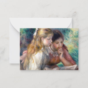Tarjeta Pequeña Pierre-Auguste Renoir - La lectura